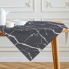 Tablecloth Grey and White Middle Runner Modern Tablecloths with Marble