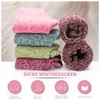 Airabc 5 Pairs of Wool Knitted Socks, Winter Women's Socks,