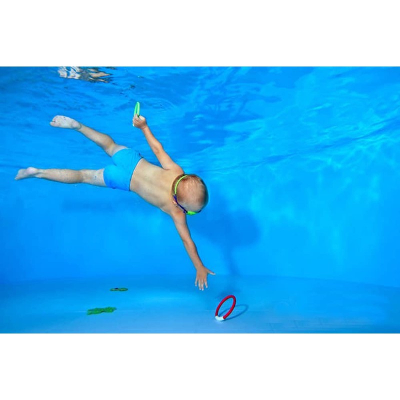 Diving Rings Penta Angel 4Pcs Plastic Portable Underwater Swimming Pool