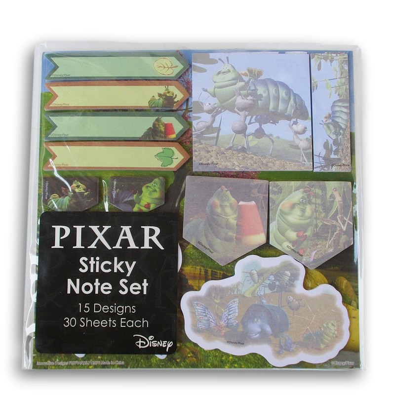A Bug's Life Notepad Bookmarks Sticky Note Tabs Set for