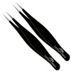 LahGum Metal Super Sharp Pointed Tweezers - Precision Fine Point