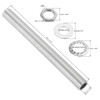 sourcing map 3.9" Lamp Pipe Kit with Lock Nuts Washers