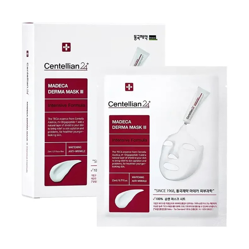 Máscara Facial Calmante Madeca Derma Iii Cosmetica Coreana
