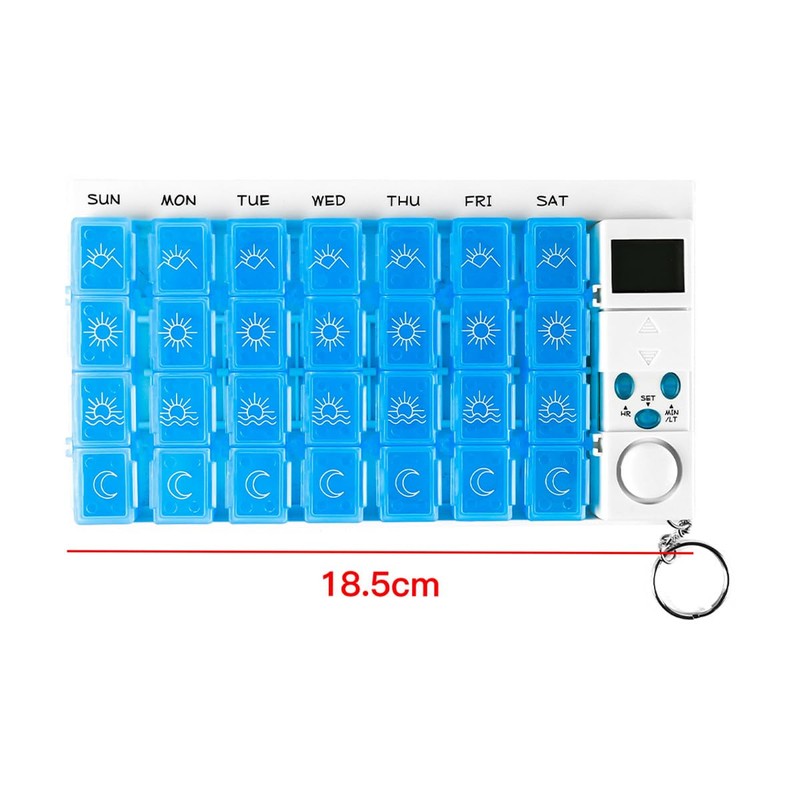 Nicear Pill Dispenser Box Pill Box Reminder 7 Day 28