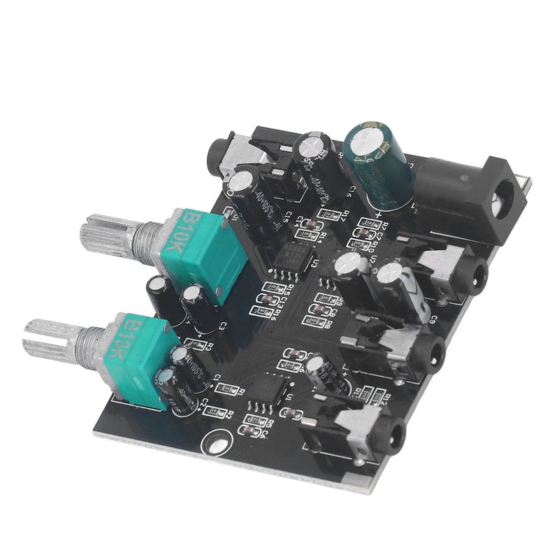 2 Channel Sound Mixer Low Noise Volume Adjustable 2 in