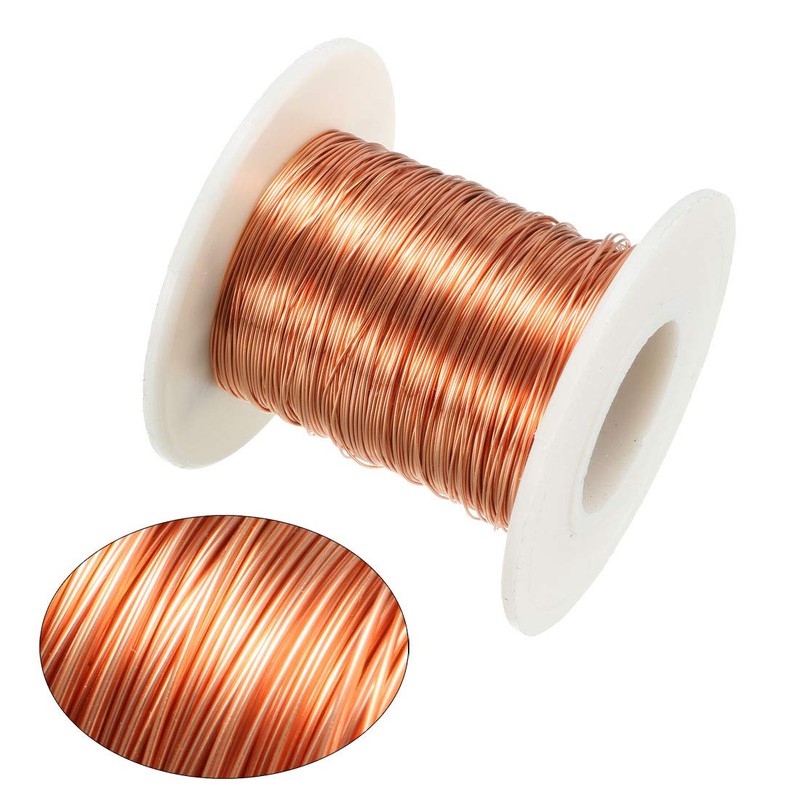 sourcing map Magnet Wire Enamelled Copper Wire Spool 164 Inches