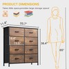 DWVO 8-Drawer Fabric Dresser, Furniture Storage Tower Cabinet, Organizer for