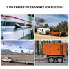 Trailer Plug 7-Pin and Trailer Socket 7-Pin 12V 7-Pin Connection