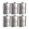 Hip Flask Holding 8 oz - Pocket Size, Stainless Steel,