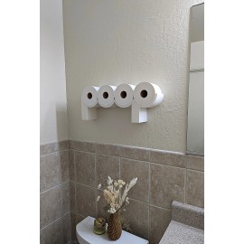 3D Printed The POOP - Toilet Paper Holder, Functional and LOL Fun TP Shelf! - Complete set
