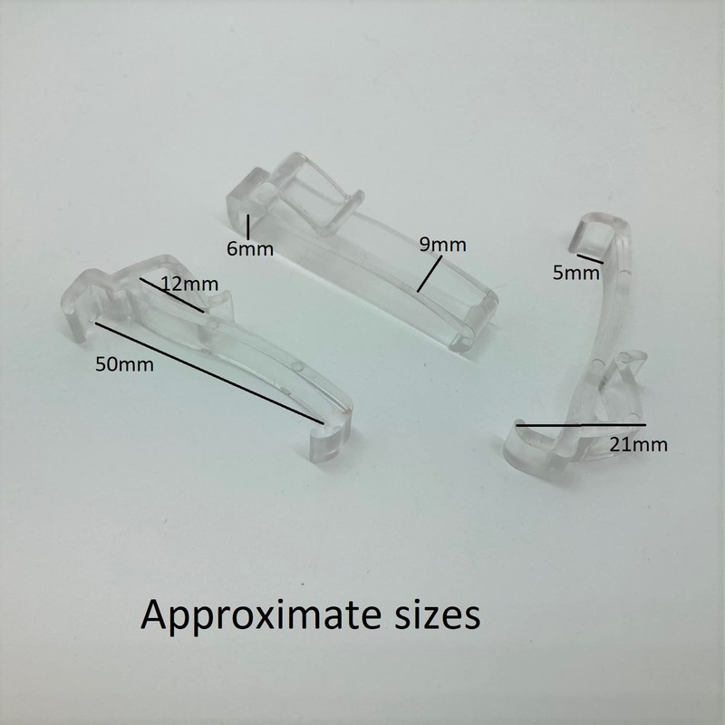 50mm/2 inch Valance/Pelmet Clip for Wood Venetian Blinds (Pack of