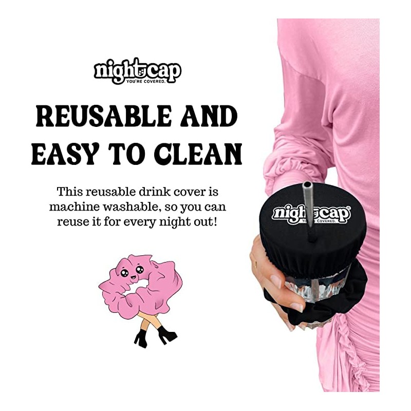 Nightcap - The Drink Spiking Prevention Scrunchie, Anti Spike Drink