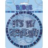 Unique Party 55270 - 6" Glitz Blue Giant Birthday Badge