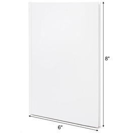 ZEAYEA 12 Pack White Hardcover Blank Book, 6 x 8 Inch Blank Notebook Journal, Unlined Hardcover Sketchbook, 24 Sheets/ 48 Pages Per Book, Ideal for Drawing, Art, Students and Office Supplies