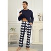 KUYIGO Pyjamas for Men 2 Piece Set Breathable Nightwear Lounge