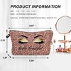 Hello Beautiful Makeup Bag for Purse Eyelash Pink Cosmetic Bags