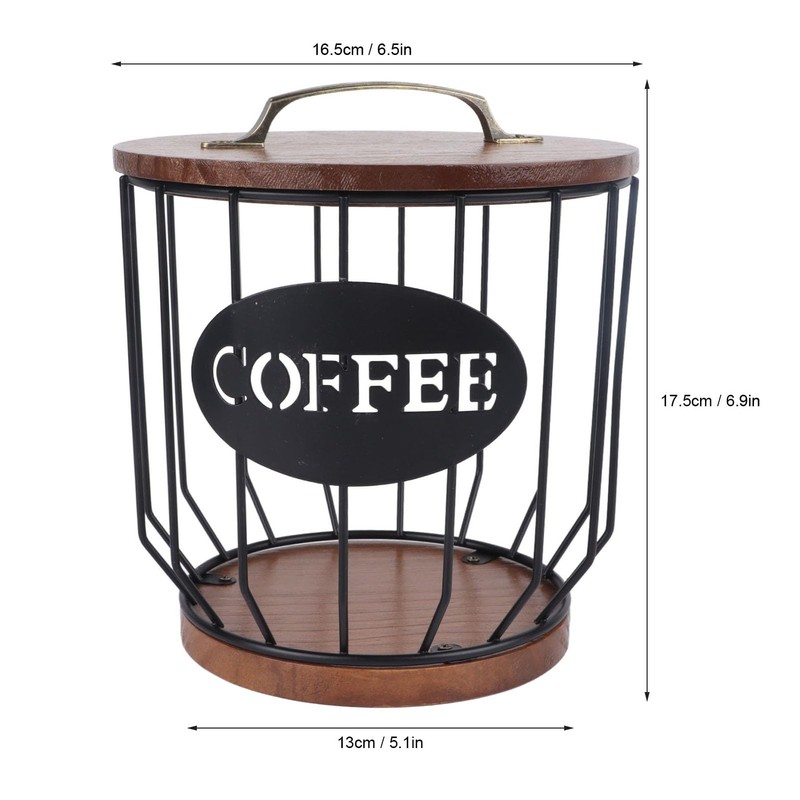 Coffee Filter Holder 5.1 x 6.9 x 6.4in Iron Rusti