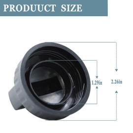 47922 Drain Cap for Ridgid Shop Vac Vacuums, Craftsman Vac Shop Vacuum,Wet Dry Vac Replacement Drain Plug, 73185 73737 Workshop Vacuums Cleaner Replacement Parts (2 Pack)