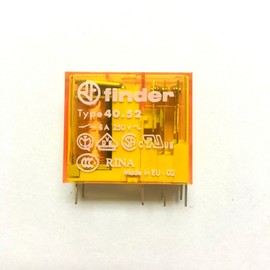 40.52.8.120.0000 - Power Relay, DPDT, 120 VAC, 8 A, 40 Series, Through Hole (Pack of 5) (40.52.8.120.0000)