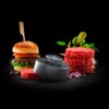 Lurch Burger Press Small (7.3 cm 240500). Accessories, Plastic, black,