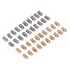 52Pcs 3D Printer Nozzle Stainless Steel Brass with Cleaning Tool