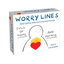 A Worry Lines 2025 Day-to-Day Calendar: Mildly Uplifting Oddly Comforting Daily Drawings