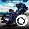 Hihaha Motorcycle Rear Fender Taillight Wiring Harness for Harley Davison