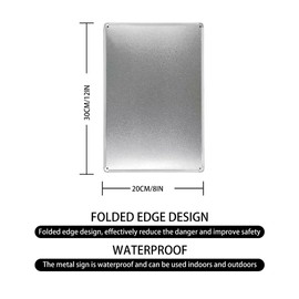 Funny Chicken Coop Sign Chicken Coop Rules Metal Tin Sign for Chicken Farmhouse Chicken Coop Wall Decor Gift 8x12 Inches