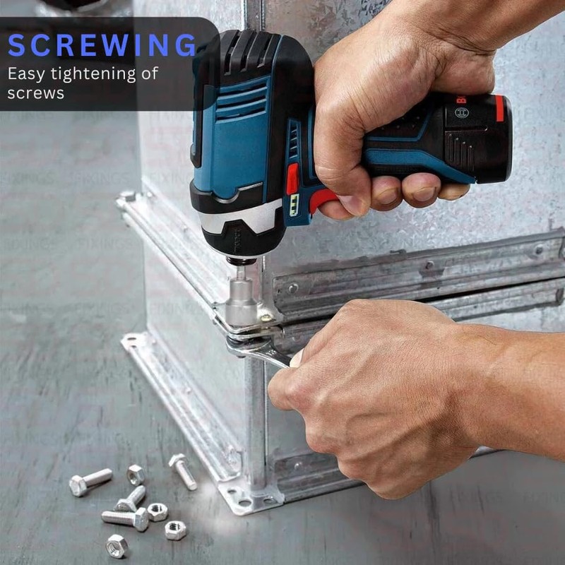 8-19mm Quick-Change 1/4 inch Hex Shank Metric Magnetic Socket Screwdriver