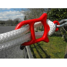 Equipride Idolo Tether Tie Safety Horse Pony & Clip Quick Release Stable & Horse Box Tying (Red)