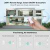 treewell Remote Control Light Socket, 200FT Range Wireless Light Switch,