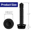 Etauwe #10 x 3/4" Hex Washer Head Self Tapping Screws,