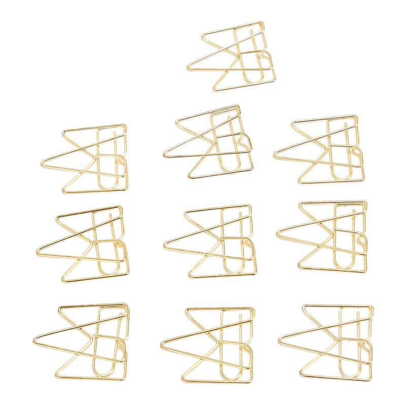 100PCS Metal Crown Paper Clips Multifunctional Rustproof Electroplating Process Prevent