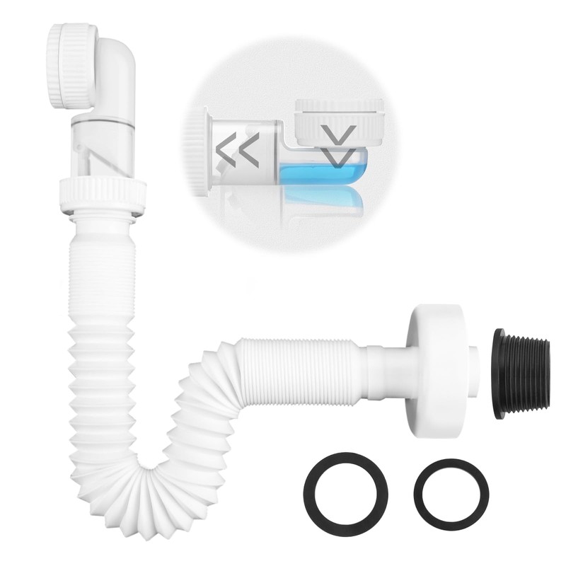 CEOTIS 1 1/4 Inch Siphon, Drain Hose, Space-Saving Siphon for