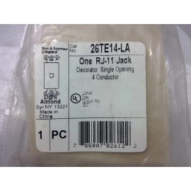 Legrand Pass & Seymour / Legrand 26TE14-LA Decorator RJ-11 Jack **Free Shipping**