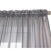 NIM Textile Elegant Sheer Voile Curtains Panels, Rod Pocket Top,