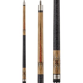 Viper by GLD Products Sinister 58" 2-Piece Billiard/Pool Cue, Natural Ash with Amber/Black Points, 21 Ounce (50-1252-21)