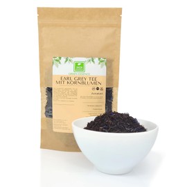 Earl Grey Tea - with Cornflowers 250 g of the Green Essence - Black Tea with a Touch of Bergamot - Ceylon Tea Loose of High Quality (250 grams)