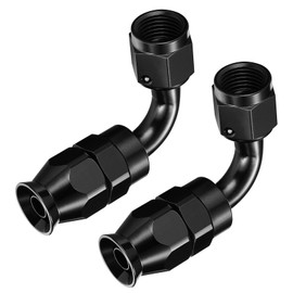 SYKRSS 10AN PTFE 90 Degree Hose End Fitting Aluminum 2 pcs