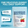 Magnesium Bisglycinate Gummies, with 400mg Magnesium Bisglycinate Chelate, Sea Salt,