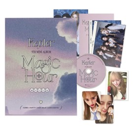 Kep1er - 5th Mini Album [Magic Hour] (Unit Ver. - Tape Ver.) Out Box + Postcard + Lyric Book + CD-R + Photo Card + Folded Poster + Photo Card + 2 Pin Badges