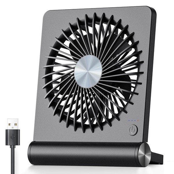 Koonie USB Fan, Strong Wind Ultra Quiet Small Desk Fan