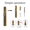 NAESM Mini Brass Bolt Action Pen, Portable Travel Metal Design