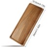 4pcs Small Solid Wooden Serving Platters and Trays Natural Acacia