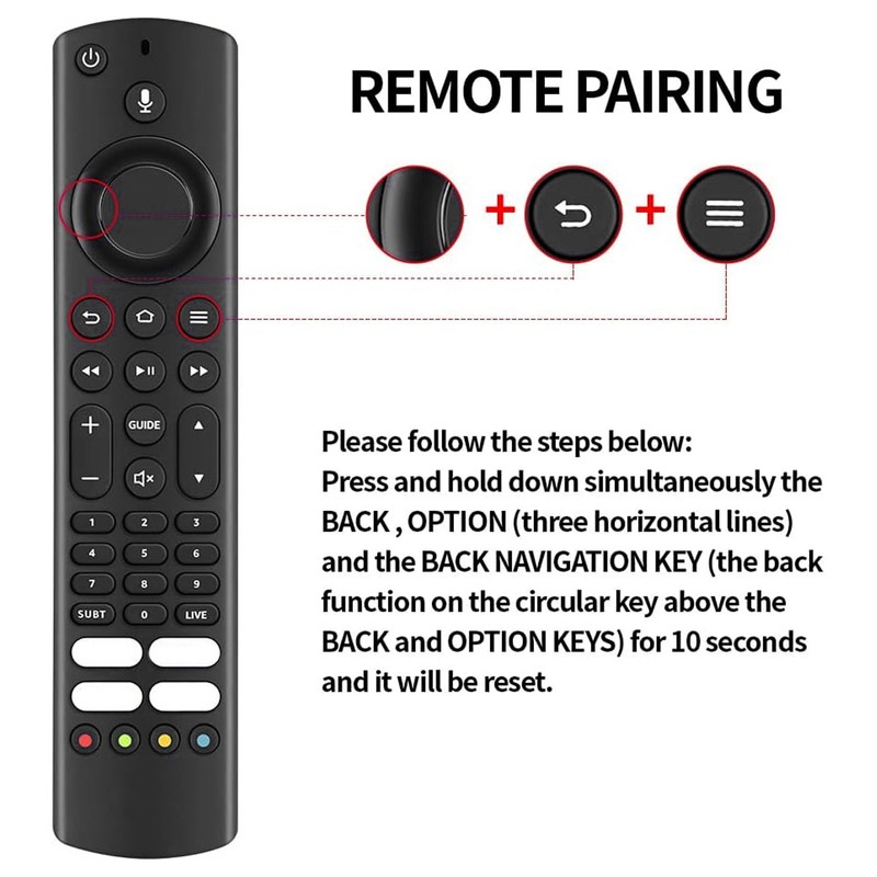 TV Voice Remote Control Effortless Pairing Convenient Button Replacement Voice