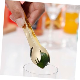 Ciieeo 304 Stainless Steel Ice Cube Tongs – Thick Food Serving Clamps for Buffet Fruit and Cocktail Use – Heavy Duty Kitchen Tongs for Drinks and Desserts