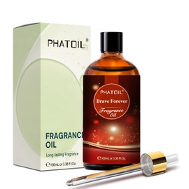 PHATOIL Brave Forever Fragrance Oils for Diffuser, 3.38FL.OZ Diffuser Oils for Home, Perfect for Aromatherapy, Humidifiers, Yoga, DIY Candle and Soap Making - 100ml