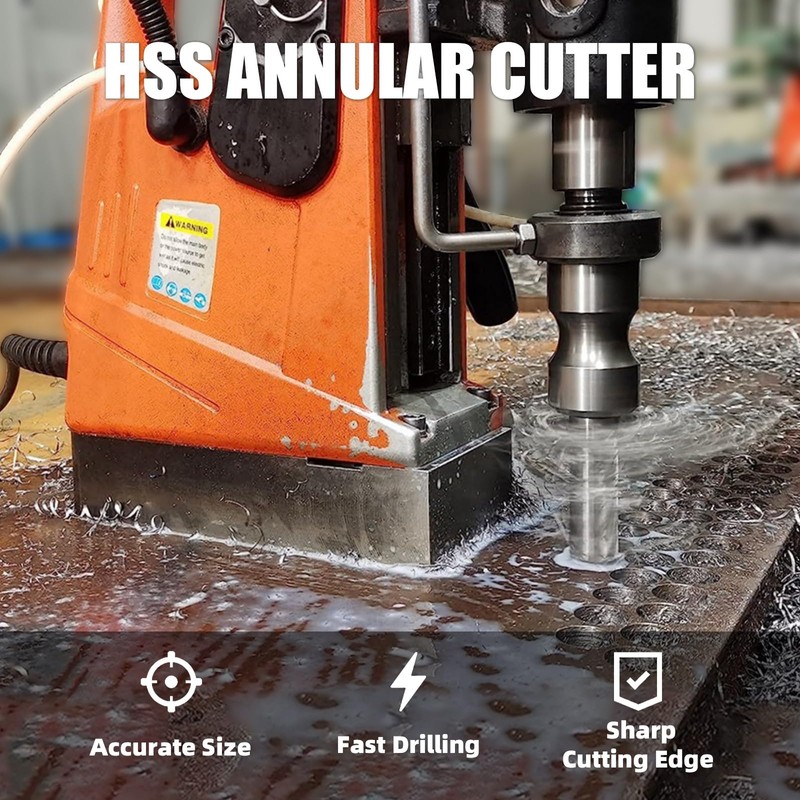 Vearter 25mm Annular Cutter with 19.05mm Weldon Shank, HSS Mag