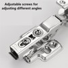 2 Pcs Inset Soft Close Hinges, Heavy-Duty Frameless European Concealed