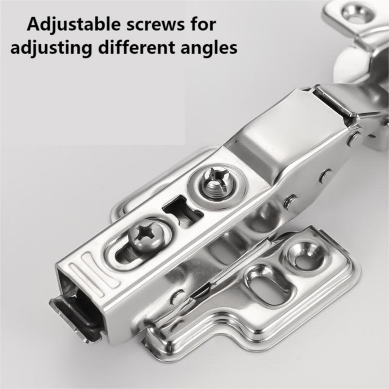 2 Pcs Inset Soft Close Hinges, Heavy-Duty Frameless European Concealed